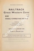 Book cover of Weekly Operating Notice containing Temporary Speed Restrictions, Temporary Engineering Works, Signalling & Permanent Way Alterations, General Instructions and Notices, 15 to 21 January 2000 by Railtrack Great Western